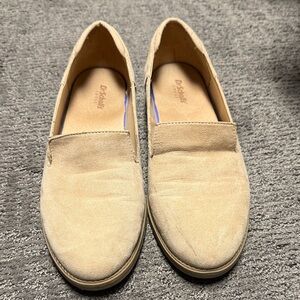 Dr. Scholl's Beige Suede Women's Slip-On Loafers